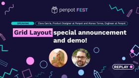 Grid Layout special announcement and demo! - Clara García Alonso Torres by Penpot Fest